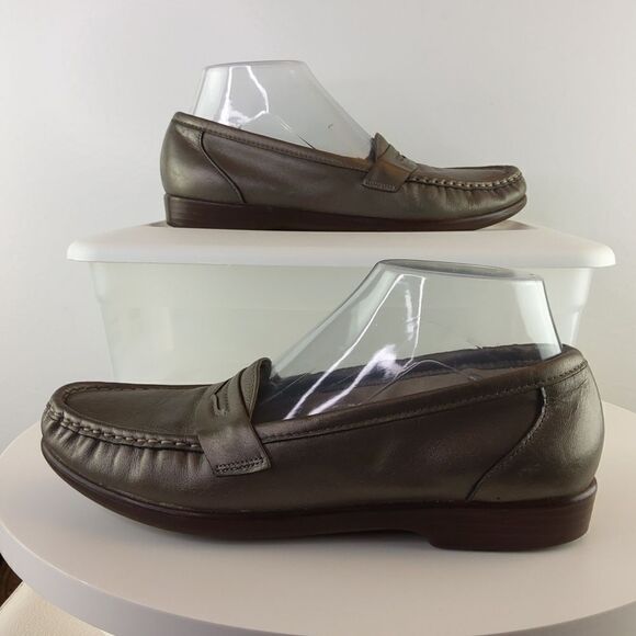 SAS women's Tripad Comfort pewter Penny Loafers - Picture 1 of 17